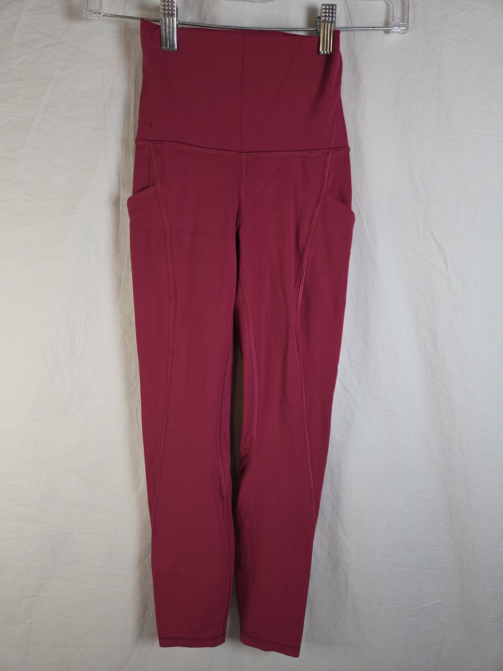 Lululemon W5DSHS Align High-Rise Pant with Pockets 25" Pomegranate Size 0 NWOT